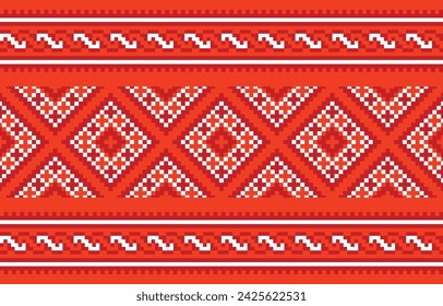 Patrones de tela geométrica étnica. Diseño para el motivo, patola, sari, dupatta, pixel, zigzag, borde, ikat, textura, ropa, envoltura, decoración, alfombra.