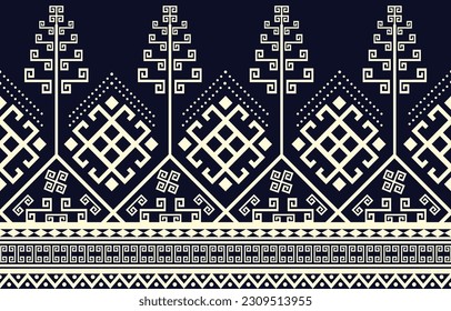 Ethnic geometric frabic design.Ethnic pattern in tribal, folk embroidery abstract art. ornament print. Ethnic Design for wallpaper,carpet, clothing, fashion, fabric.