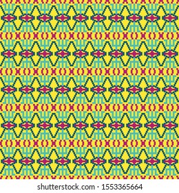 Ethnic Geometric Graphic Pattern Design Decoration.  Abstract Vector Background