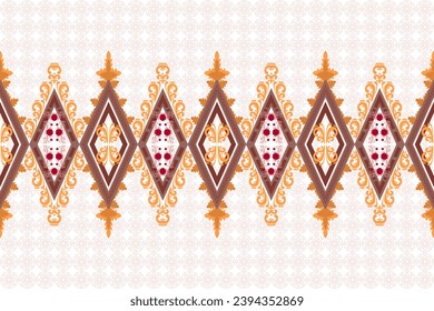Belleza geométrica geométrica y étnica hecha a mano chevron patrón sin fisuras. Motif diseño digital abstracto étnico para decoración doméstica, bordado, tela, ropa, papel pintado, envoltura, pintura, ilustrar