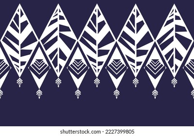 Ethnic geometric and heart pattern design for background.