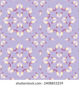 ethnic, geometric motifs included in patchwork seamless pattern . vector