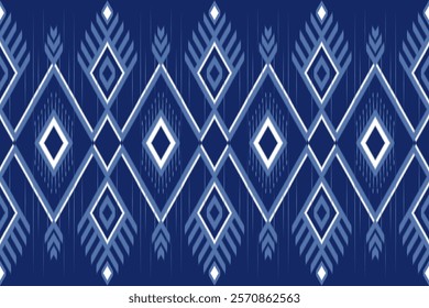 Ethnic geometric and ethnic oriental pattern design. Ethnic modern pattern. Seamless pattern, flowers, wallpaper, curtain, clothing, fabric, ikat, batik, carpet, background, diamond, India, banner.