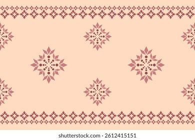 Ethnic geometric oriental traditional Aztec Boho seamless pattern. Native decorative elements tribal geometry design for fabric, clothing, embroidery, ornament, wallpaper, texture, textile
