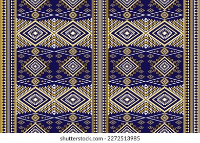 Típico geométrico étnico oriental con elementos sin fisuras. diseñado para fondo, papel pintado, ropa, envoltura, tela, Batik, decoración, bordado, ilustración vectorial