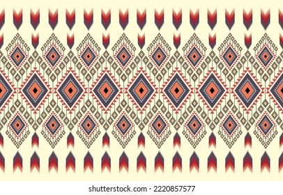 Ethnic geometric oriental and western pattern. American, Aztec,motif,tribal, textile pattern. design for fabric,curtain, background, carpet, wallpaper, clothing,wrapping,tile.textile Motif vector.