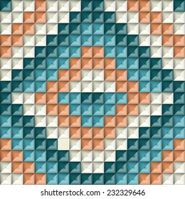 Ethnic geometric ornament. pattern background