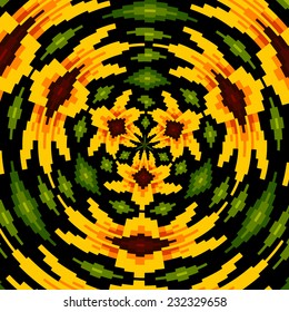 Ethnic geometric ornament. pattern background