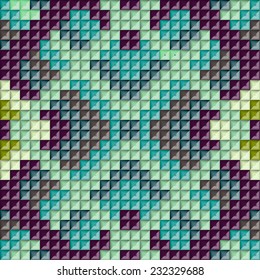Ethnic geometric ornament. pattern background