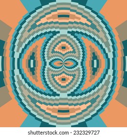 Ethnic geometric ornament. pattern background