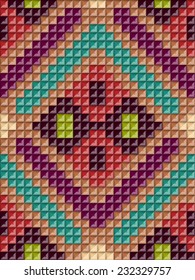 Ethnic geometric ornament. pattern background