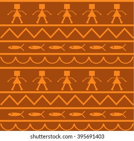 Ethnic geometric pattern