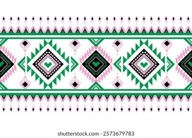 Ethnic geometric pattern. aztec fabrics are popular for their bright colors and intricate details. Graphic geometric re dec shapes aorated with bright colors and intricate details. Tiles, rugs.