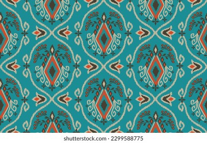 ethnic geometric  pattern background. seamless  design for ,fabric,carpet,wallpaper,clothing,wrapping,batik. Vector illustration embroidery style.