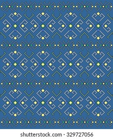Ethnic geometric pattern, background. Seamless patterns.
Vector set. Illustration