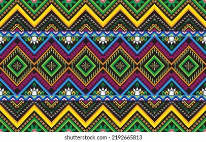 Ethnic geometric pattern design for background or wallpaper.