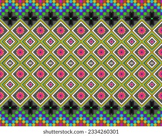 ethnic geometric pattern design background embroidery Vector patterns for fashion patterns, textiles, fabrics, carpets, embroidery, wallpaper and more.