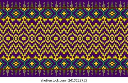Ethnic geometric pattern design for background or wallpaper