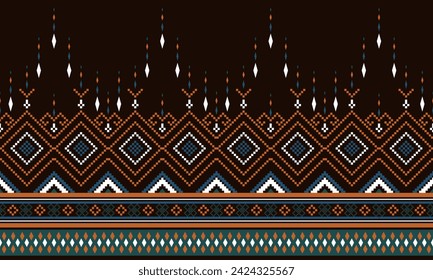 Ethnic geometric pattern design for background or wallpaper