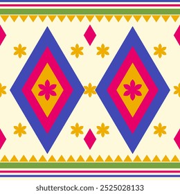 Ethnic geometric pattern design for background or wallpaper