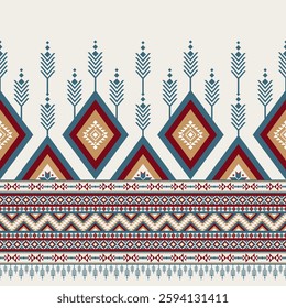 Ethnic geometric pattern design for background or wallpaper.