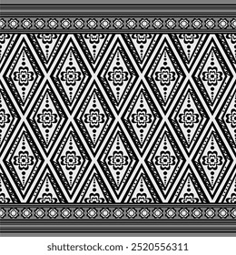 Diseño de patrón geométrico étnico para tela, Fondo de pantalla, ropa. Arte Abstractas sin fisuras.
