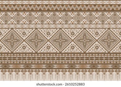 Ethnic geometric pattern design in tribal style which give native American vibe and suitable for textile industry this geometric ethnic pattern is also give beautiful native tribal Indian vibe fabric