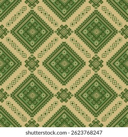 Diseño de patrón geométrico étnico en estilo tribal que le da un ambiente nativo americano y adecuado para la industria textil, este patrón geométrico étnico también le da un hermoso tejido tribal indio