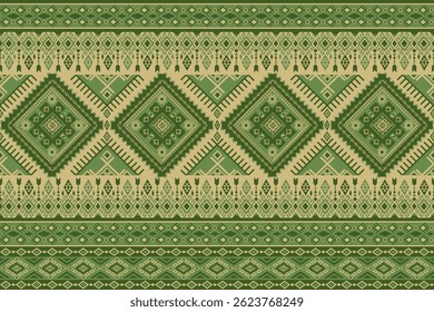 Diseño de patrón geométrico étnico en estilo tribal que le da un ambiente nativo americano y adecuado para la industria textil, este patrón geométrico étnico también le da un hermoso tejido tribal indio