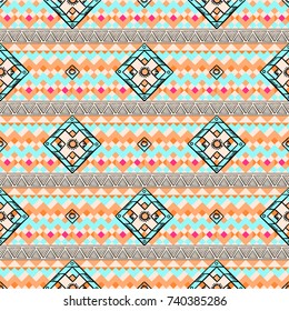 Tribal Ethnic Seamless Pattern Stock Vector (Royalty Free) 278764934