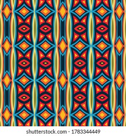 Ethnic Geometric Pattern Folk Style Ornament Vector Graphics for Background Design and Decoration, Wallpaper, Packaging, Fabrics, Textile, Banner, Business Card, Website, Brand Book, Coloring Book.