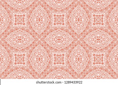 Ethnic geometric pattern. Hand drawn seamless vector ornaments, patterns.