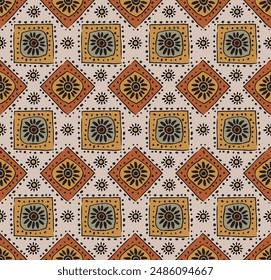 Patrón geométrico étnico, patrón inconsútil indio. Alfombra de tela azteca étnica mandala ornamento nativo boho textil. Ilustraciones vectoriales geométricas tradicionales afroamericanas orientales. 