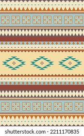 Ethnic geometric pattern. Mexican tribal ornament. South West design. Vector seamless pattern.