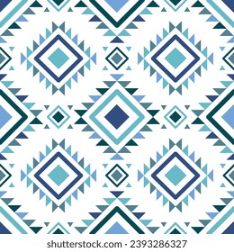 Ethnic geometric pattern native american mexican navajo tribal motif design