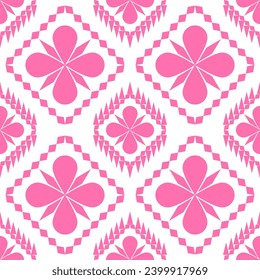 ethnic geometric pattern Oriental pattern for background, carpet, wallpaper, clothing, wrapping, fabric, Vector seamless pattern.