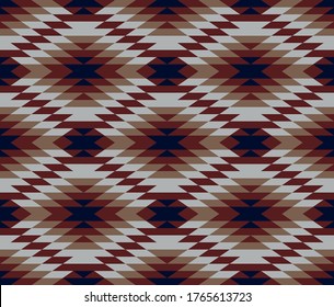Ethnic geometric pattern print blue red 