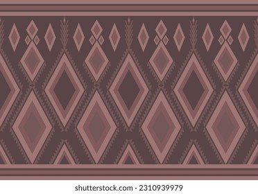 Ethnic geometric pattern, seamless design for background or wallpaper.