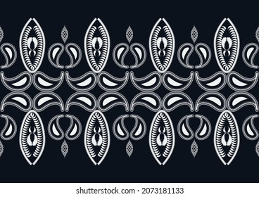 Ethnic geometric pattern seamless ikat aztec  flower color oriental. seamless pattern. Design for fabric, curtain, background, carpet, wallpaper, clothing, wrapping, Batik, fabric,Vector illustration.