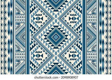 Ethnic geometric pattern seamless ikat aztec  flower color oriental. seamless pattern. Design for fabric, curtain, background, carpet, wallpaper, clothing, wrapping, Batik, fabric,Vector illustration.