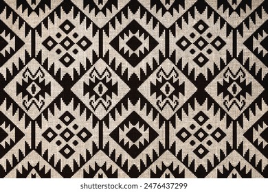 Ethnic geometric pattern, seamless pattern of the Navajo tribe. Native American ethnic. Seamless vector pattern ethnic, seamless Mexican rug, woven carpet. Folk embroidery, Bohemian, Aztec style.		