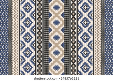 Patrón étnico geométrico, patrón sin fisuras de la tribu Navajo. Nativo americano. Patrón de Vector sin costuras, alfombra mexicana sin costuras, alfombra tejida. Bordado Folk, bohemio, estilo azteca.