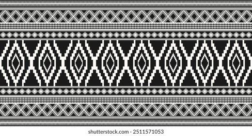 Ethnic geometric pattern, seamless pattern of the Navajo tribe. Native American ethnic. Seamless vector pattern ethnic, seamless Mexican rug, woven carpet. Folk embroidery, Bohemian, Aztec style.	