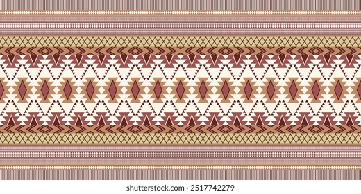 Ethnic geometric pattern, seamless pattern of the Navajo tribe. Native American ethnic. Seamless vector pattern ethnic, seamless Mexican rug, woven carpet. Folk embroidery, Bohemian, Aztec style.	