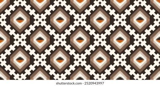 Ethnic geometric pattern, seamless pattern of the Navajo tribe. Native American ethnic. Seamless vector pattern ethnic, seamless Mexican rug, woven carpet. Folk embroidery, Bohemian, Aztec style.