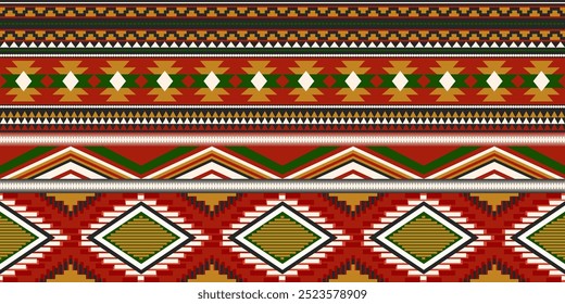 Ethnic geometric pattern, seamless pattern of the Navajo tribe. Native American ethnic. Seamless vector pattern ethnic, seamless Mexican rug, woven carpet. Folk embroidery, Bohemian, Aztec style.