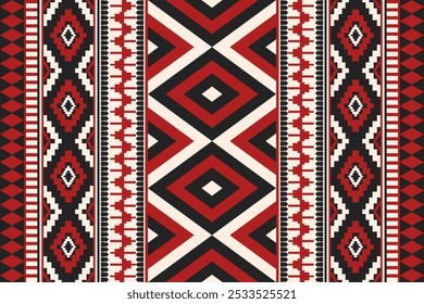 Ethnic geometric pattern, seamless pattern of the Navajo tribe. Native American ethnic. Seamless vector pattern ethnic, seamless Mexican rug, woven carpet. Folk embroidery, Bohemian, Aztec style.