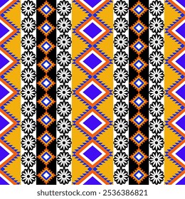 Ethnic geometric pattern, seamless pattern of Navajo tribe, Native American, ethnic seamless vector pattern, pattern, nature, EPS.