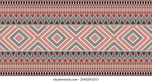 Ethnic geometric pattern, seamless pattern of the Navajo tribe. Native American ethnic. Seamless vector pattern ethnic, seamless Mexican rug, woven carpet. Folk embroidery, Bohemian, Aztec style.