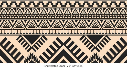 Padrão geométrico étnico, padrão contínuo da tribo navajo. Nativo americano étnico. Padrão de vetor sem emenda étnico, tapete mexicano sem emenda, tapete tecido. Bordado popular, Boêmio, estilo asteca.
